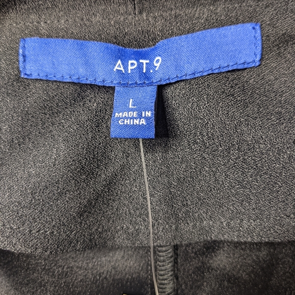 NWT Apt. 9 Waterfall Blazer with Zipper Black - Picture 5 of 8